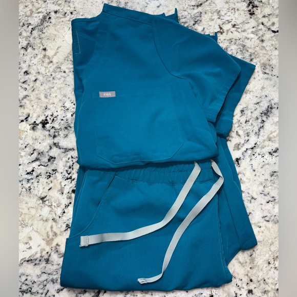 Figs Pacific Blue Scrub  Pants - Picture 4 of 5